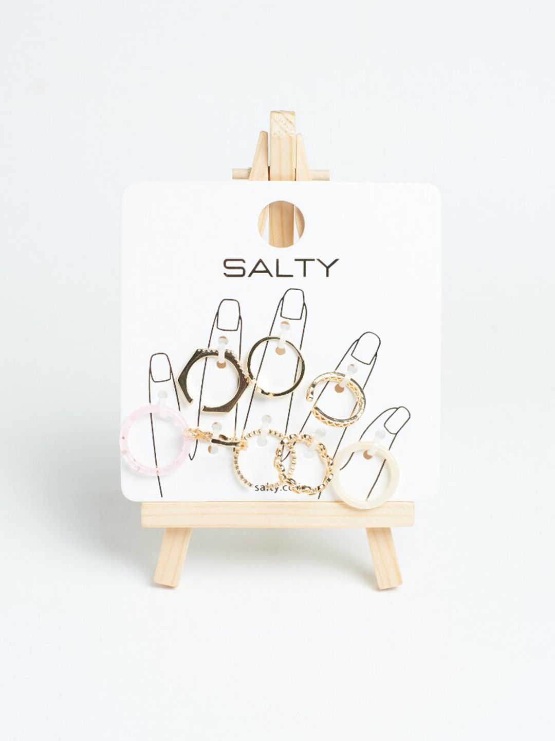 Set masin dari 8 cincin bergaya bandar