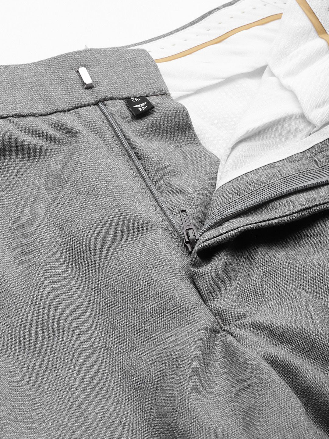 Park Avenue Men Solid Smart Fit Low-Rise Formal Trousers