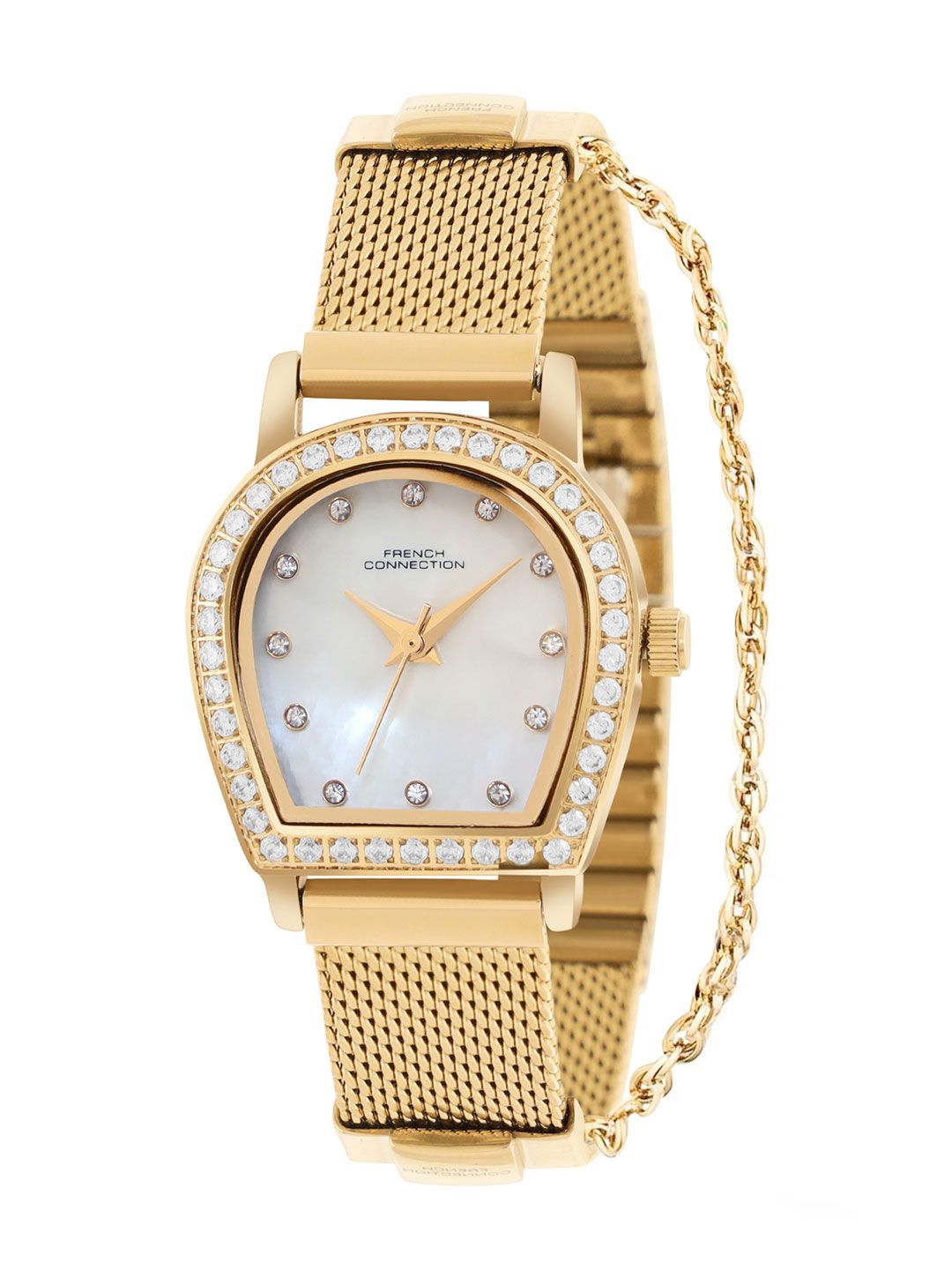 French Connection Women Dial & Stainless Steel Straps Analogue Watch FCH12GM