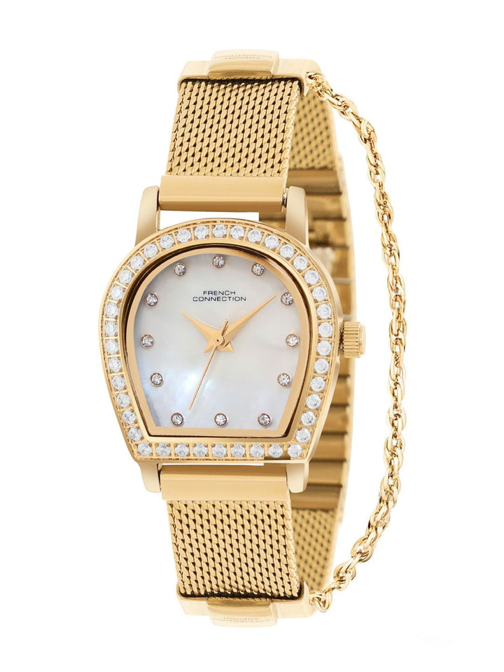 French Connection Women Dial & Stainless Steel Straps Analogue Watch FCH12GM