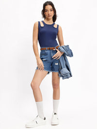 DressBerry Streetwear Essential Rib-Play Cut-Out Top