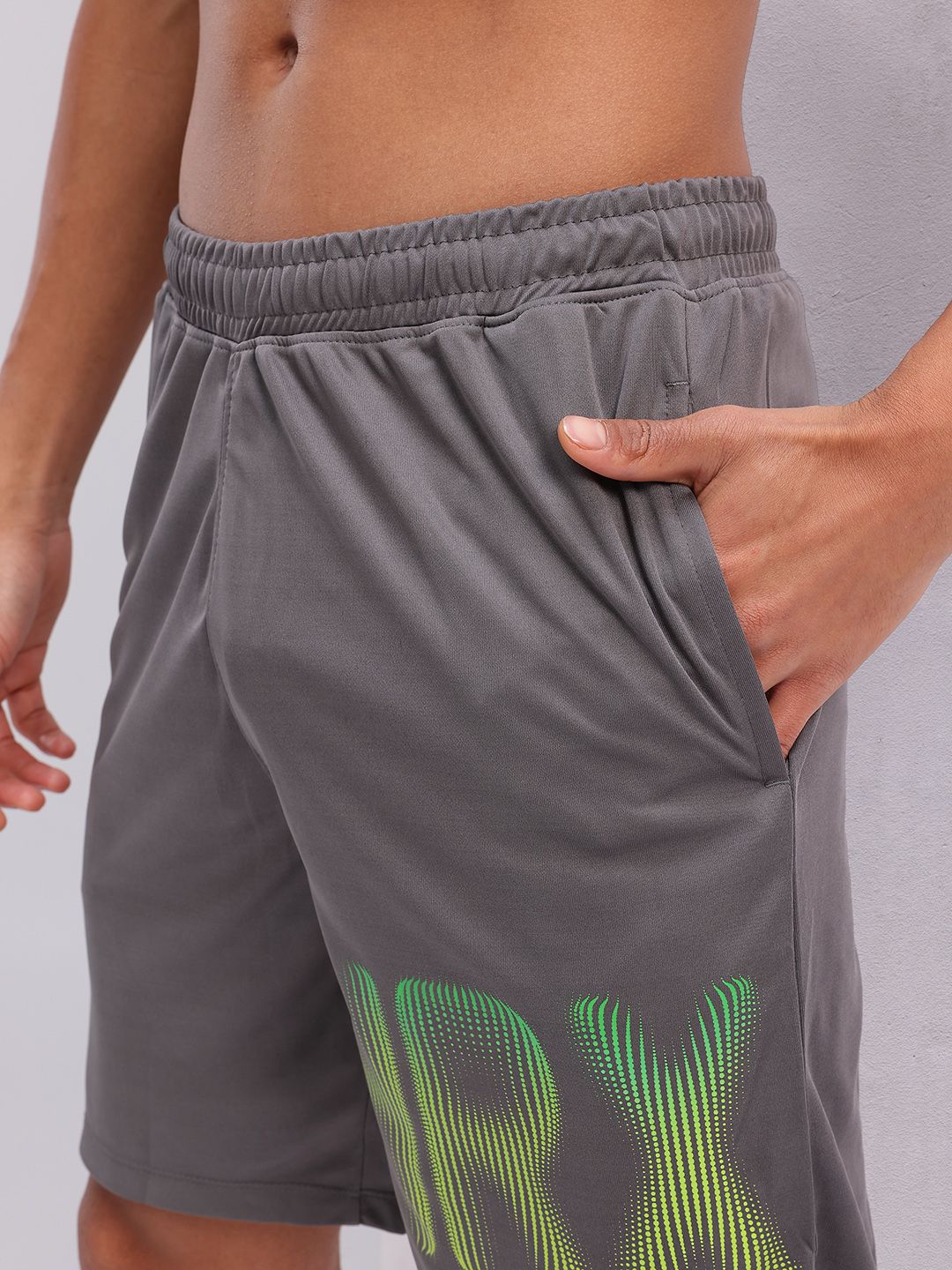 HRX by Hrithik Roshan Men Typography Print Rapid-Dry Training Shorts
