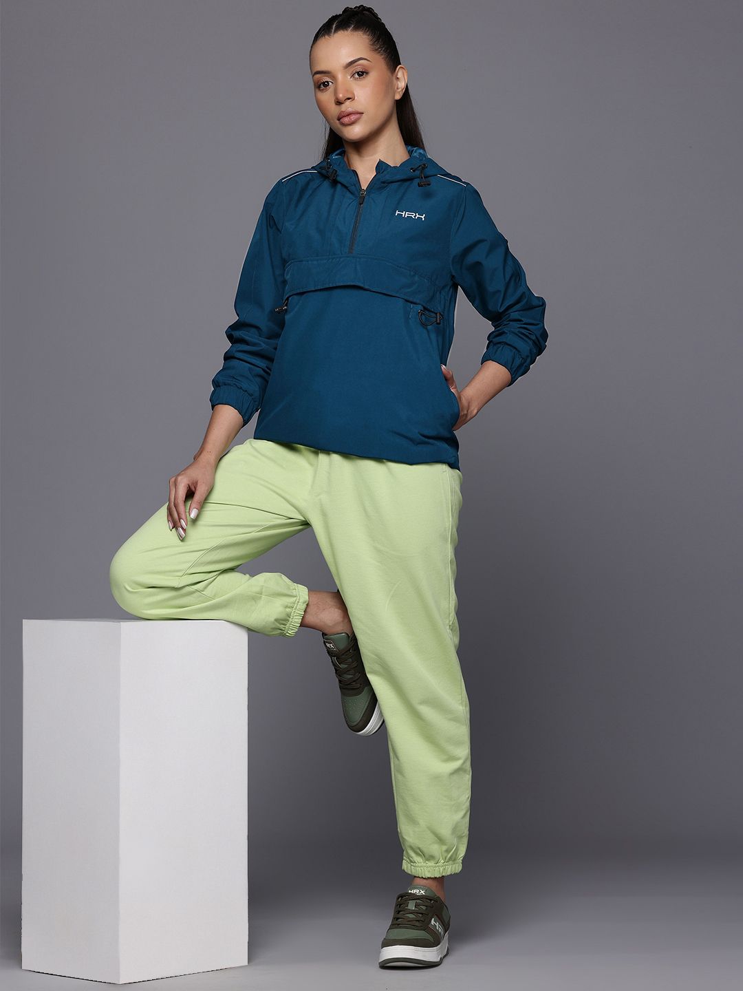 HRX by Hrithik Roshan Half Zipper Rapid-Dry Jacket