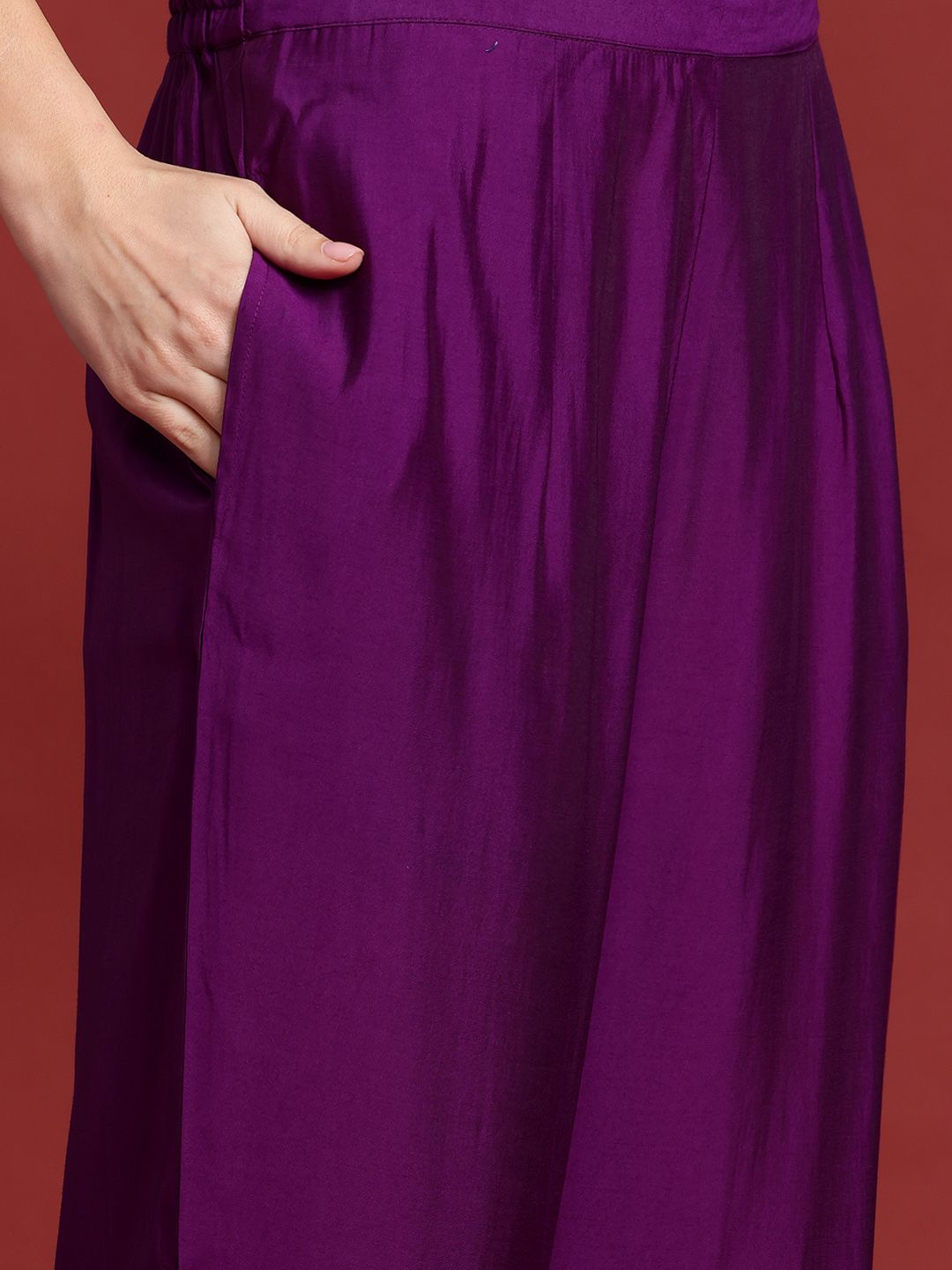 Indo Era Ethnic Motifs Embroidered Kurta With Trousers & Dupatta