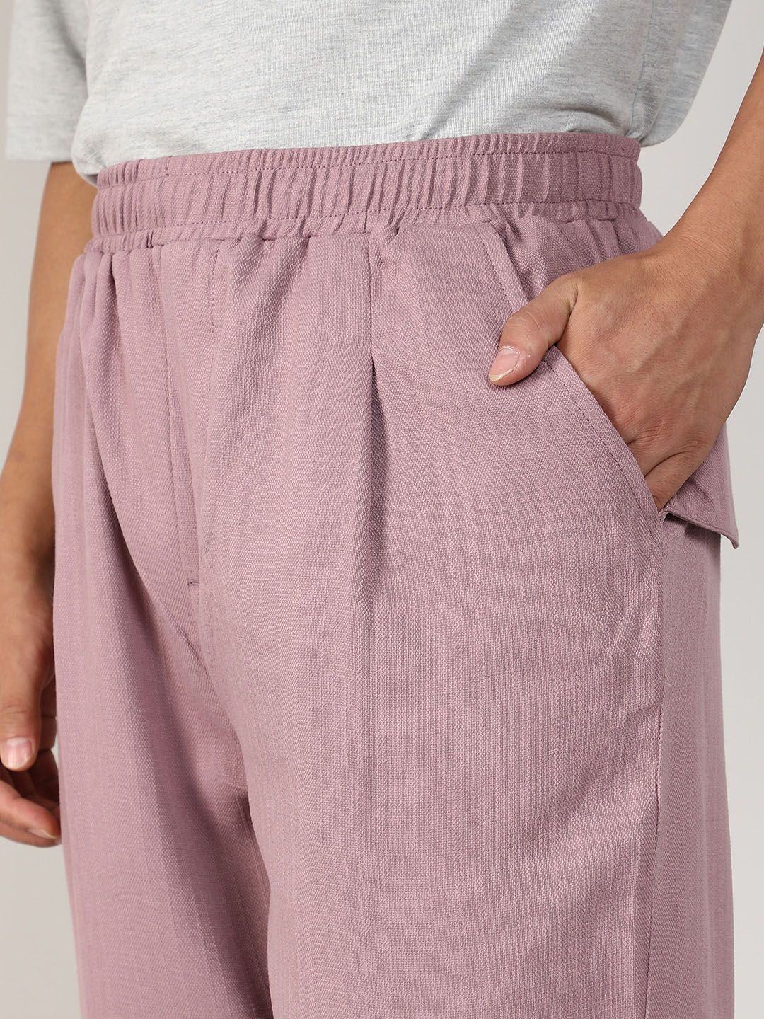 Campus Sutra Men Comfort Mid-Rise Easy Wash Joggers seluar