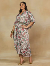 Mamicha Floral Printed  A-Line Dress