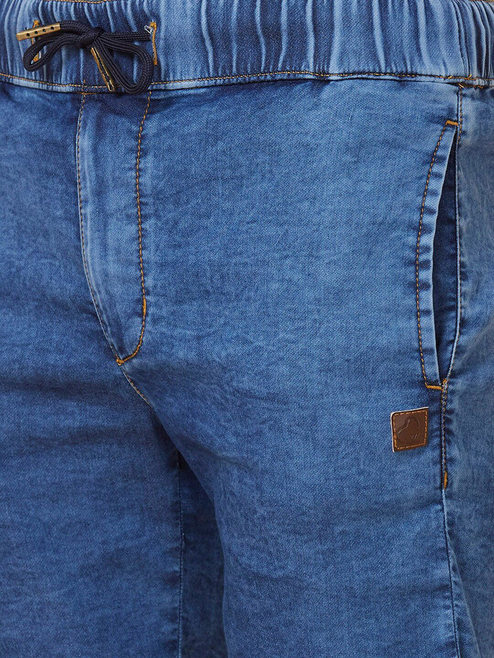 Being Human Men Washed Denim Shorts