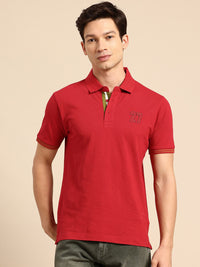 Being Human Pure Cotton Polo Collar T-shirt
