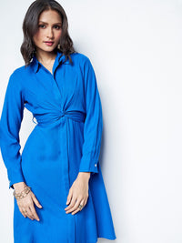 AND Shirt Collar Shirt Dress