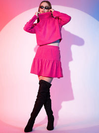 STREET 9 Turtle Neck Crop Top
