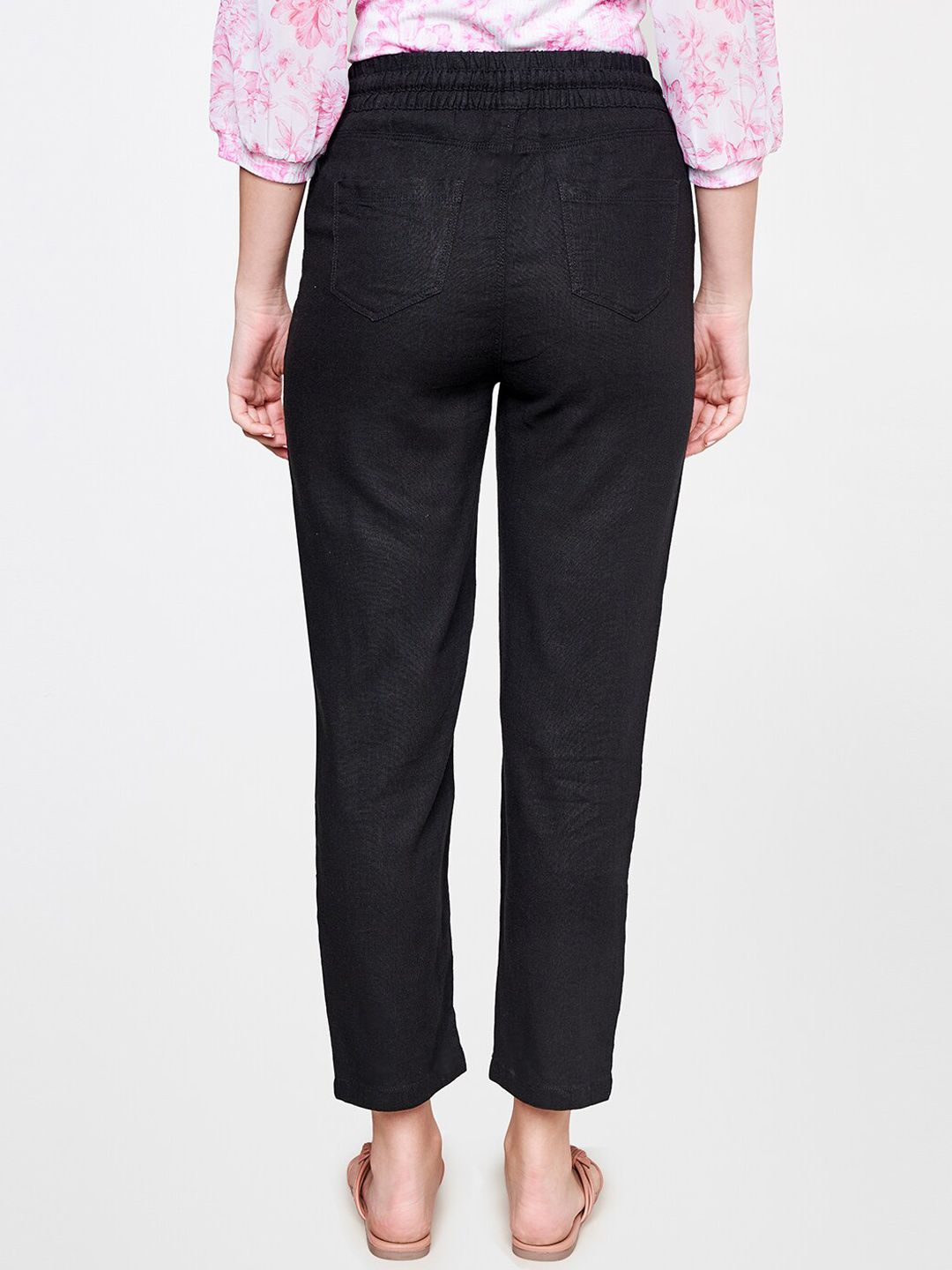 AND Women Tapered Fit Cigarette Trousers
