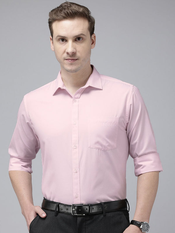 Park Avenue Self Design Slim Fit Textured Formal Shirt