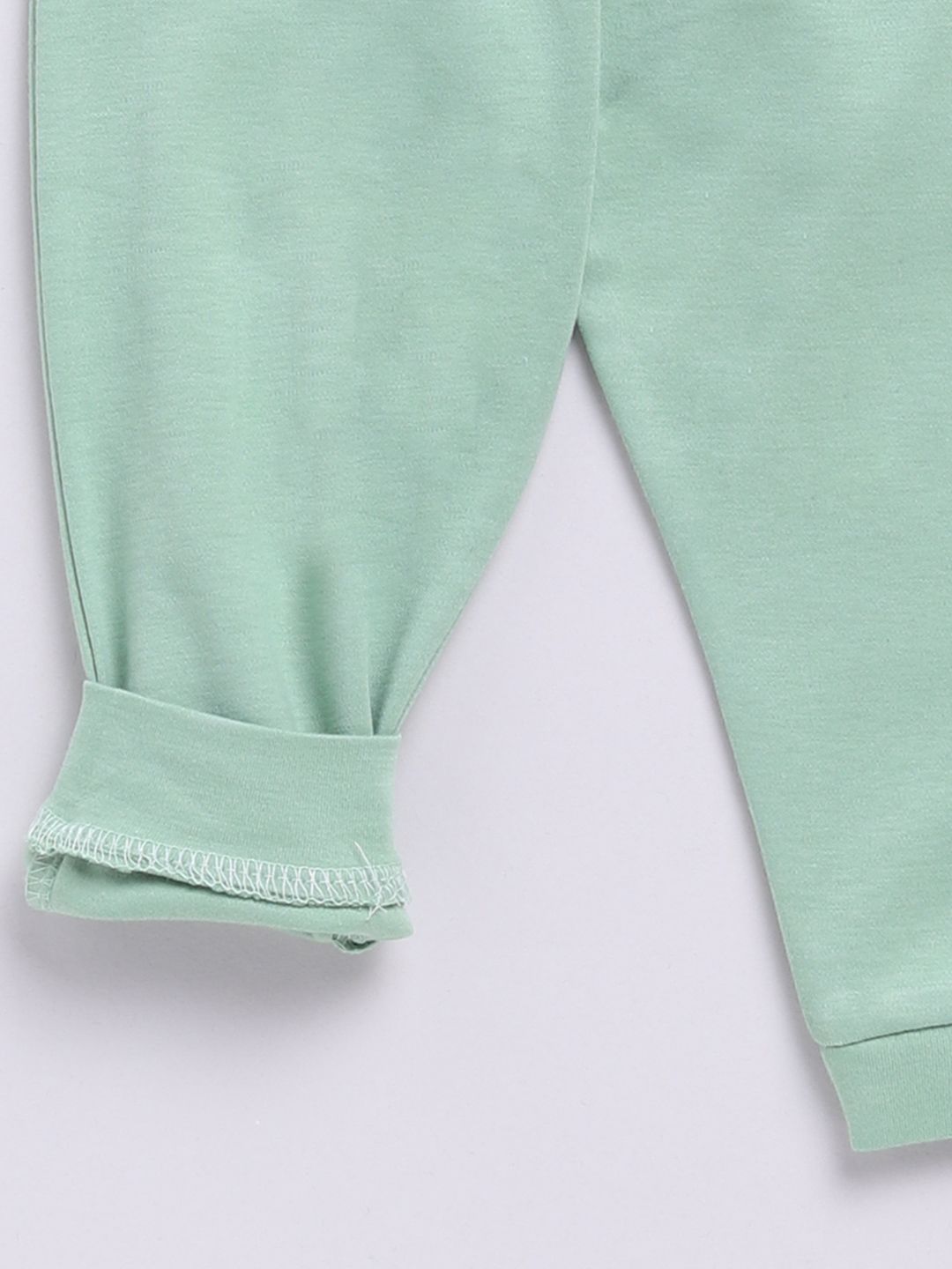 Moms Love Boys Boys Dicetak Baju Kapas Murni dengan Joggers