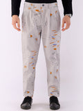 The Indian Garage Co Abstract Printed Cotton Loose Fit Trouser