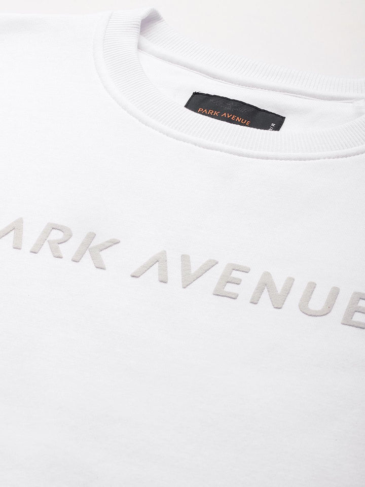 Park Avenue Brand Logo Print Slim Fit Sweatshirt