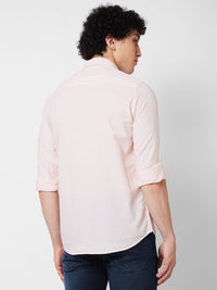 SPYKAR Textured Long Sleeves Cotton Casual Shirt