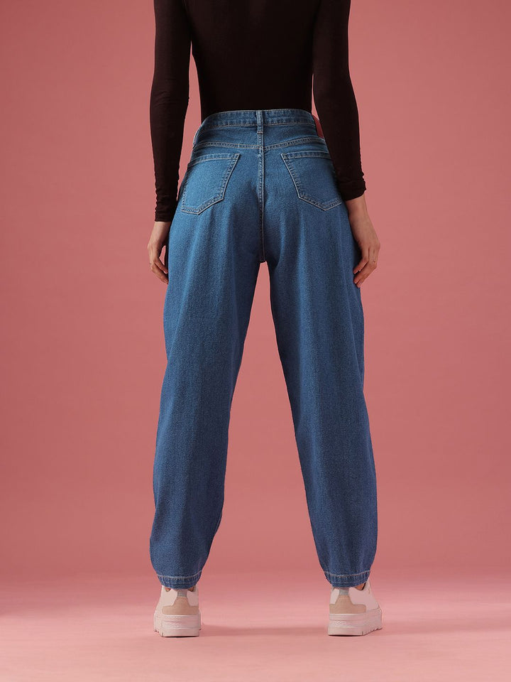 DressBerry Women Slouchy Fit High-Rise Light Fade Stretchable Jeans