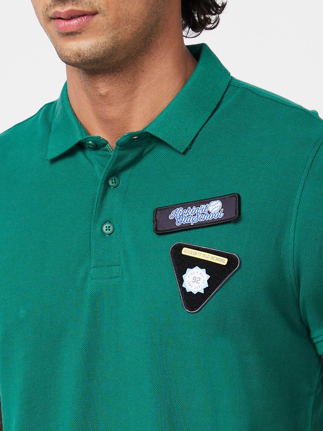 SPYKAR Polo Collar Slim Fit Cotton T-Shirt