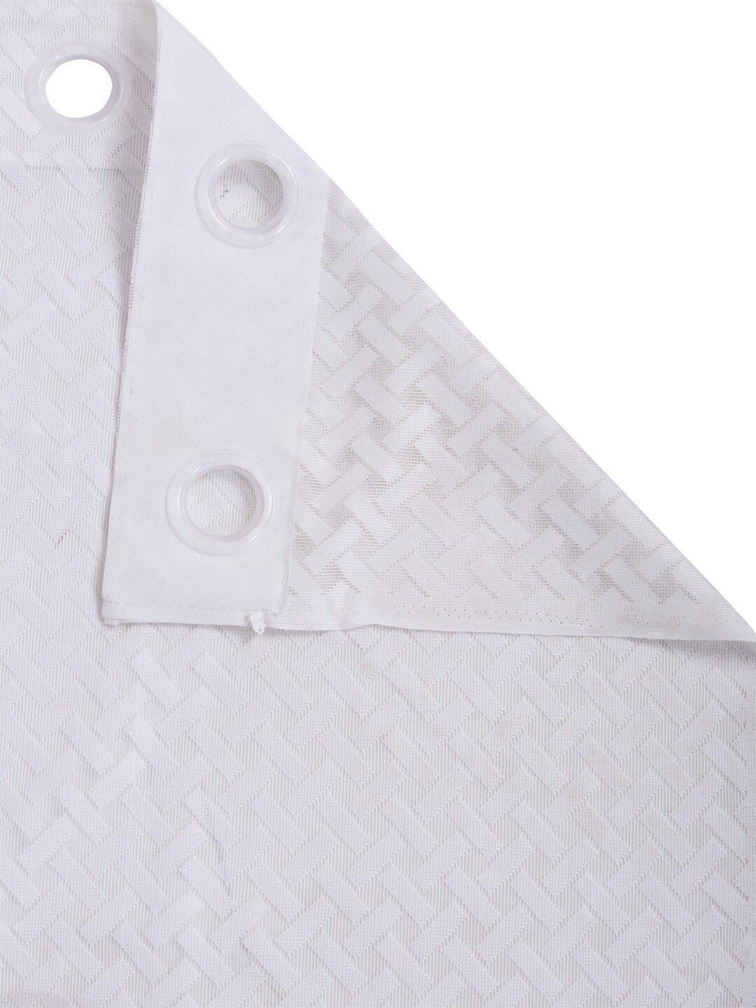 HOSTA HOMES White Geometric Door Curtain