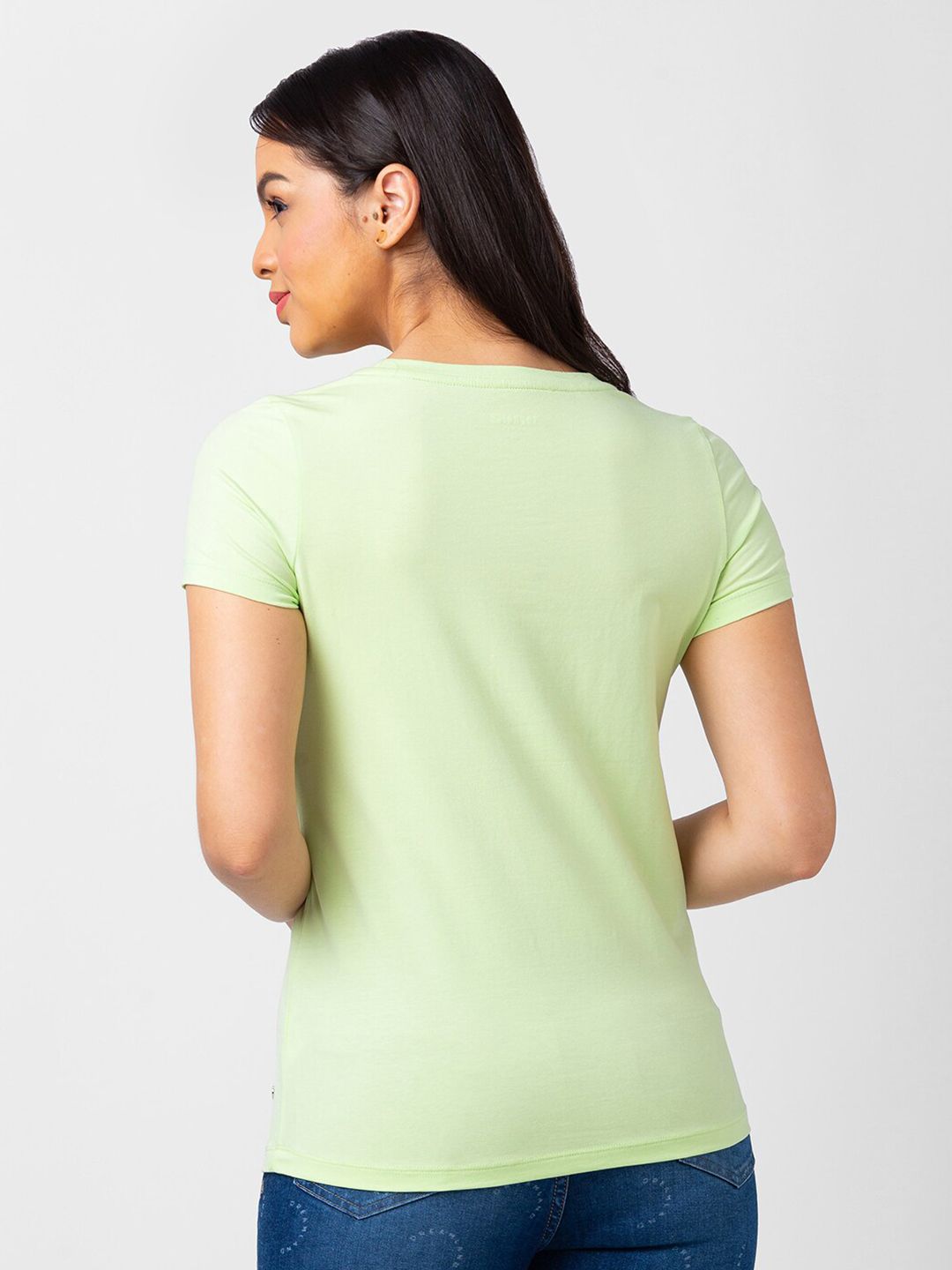 SPYKAR Women Typography Printed T-shirt