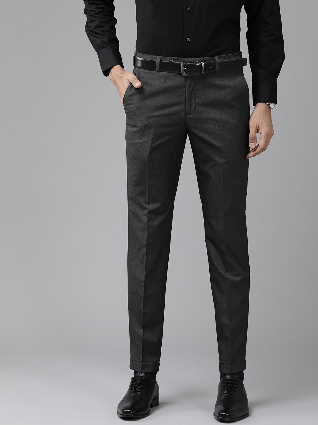 Park Avenue Men Formal Regular Trousers