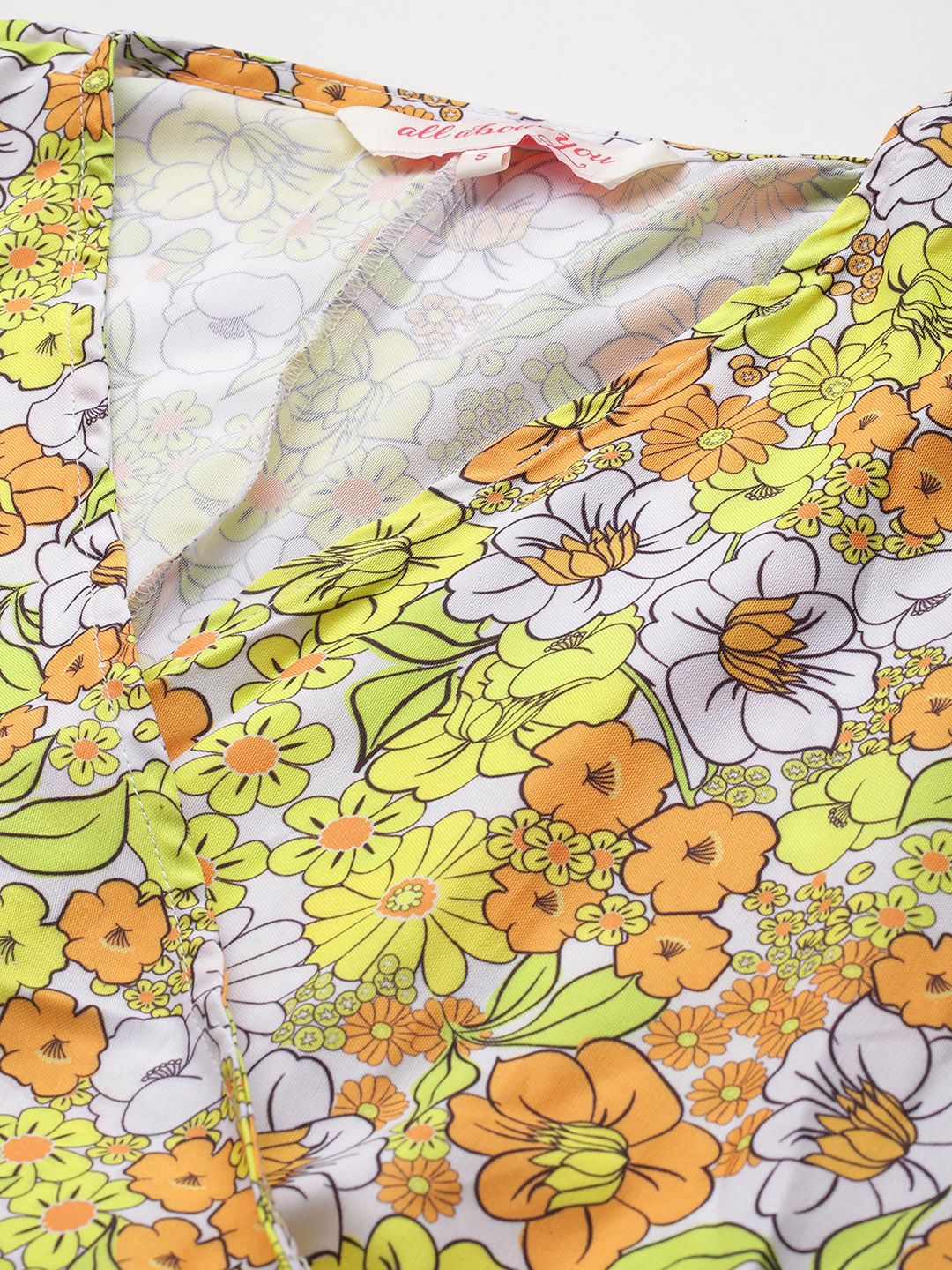 all about you Floral Print Wrap Dress