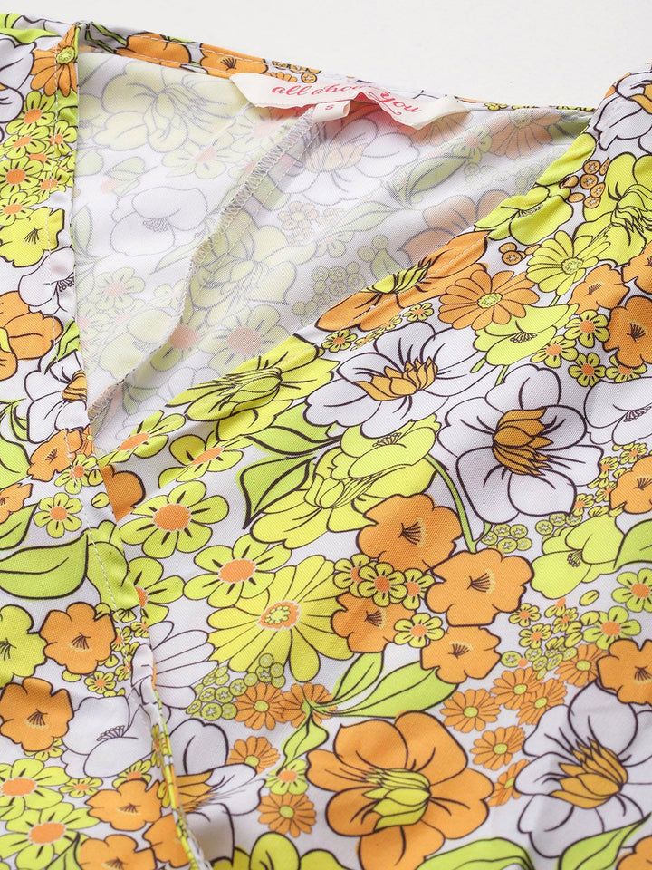 all about you Floral Print Wrap Dress