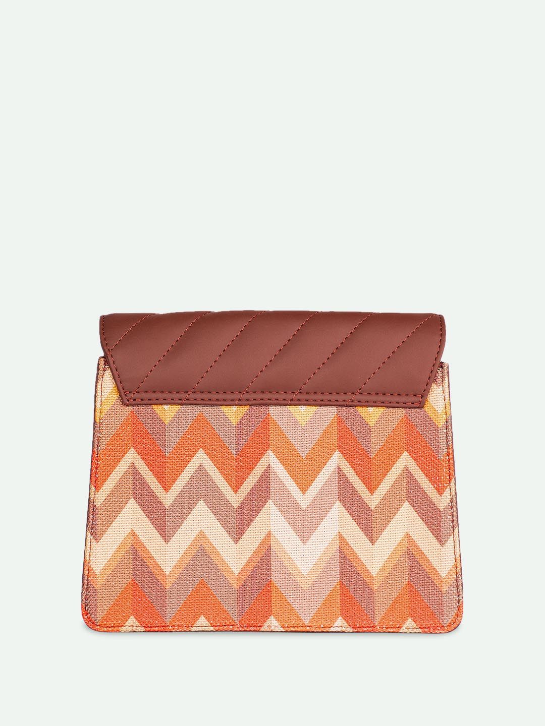 ZOUK Women Stripes Structured Basic Sling Bag