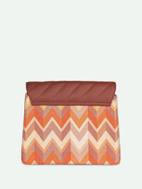 ZOUK Women Stripes Structured Basic Sling Bag