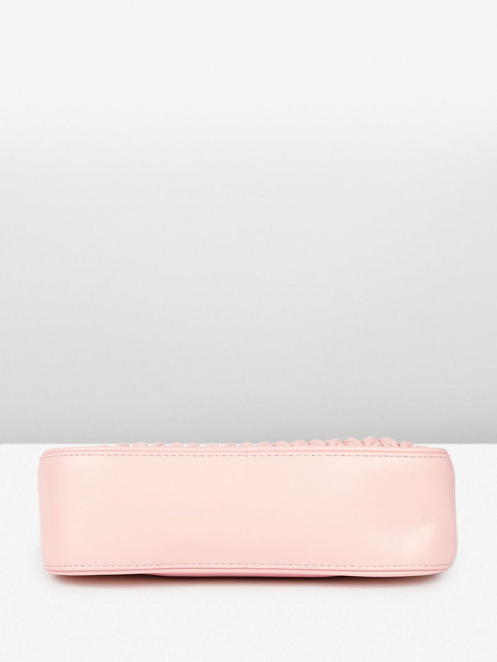 DressBerry Textured Structured Hobo Bag
