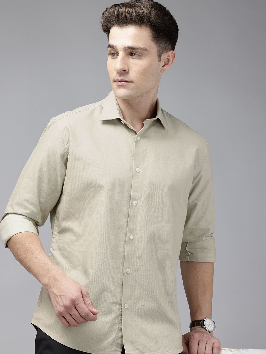 Park Avenue Slim Fit Opaque Pure Cotton Formal Shirt
