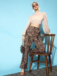 STREET 9 Women Classic Cream Vertical Striped Top