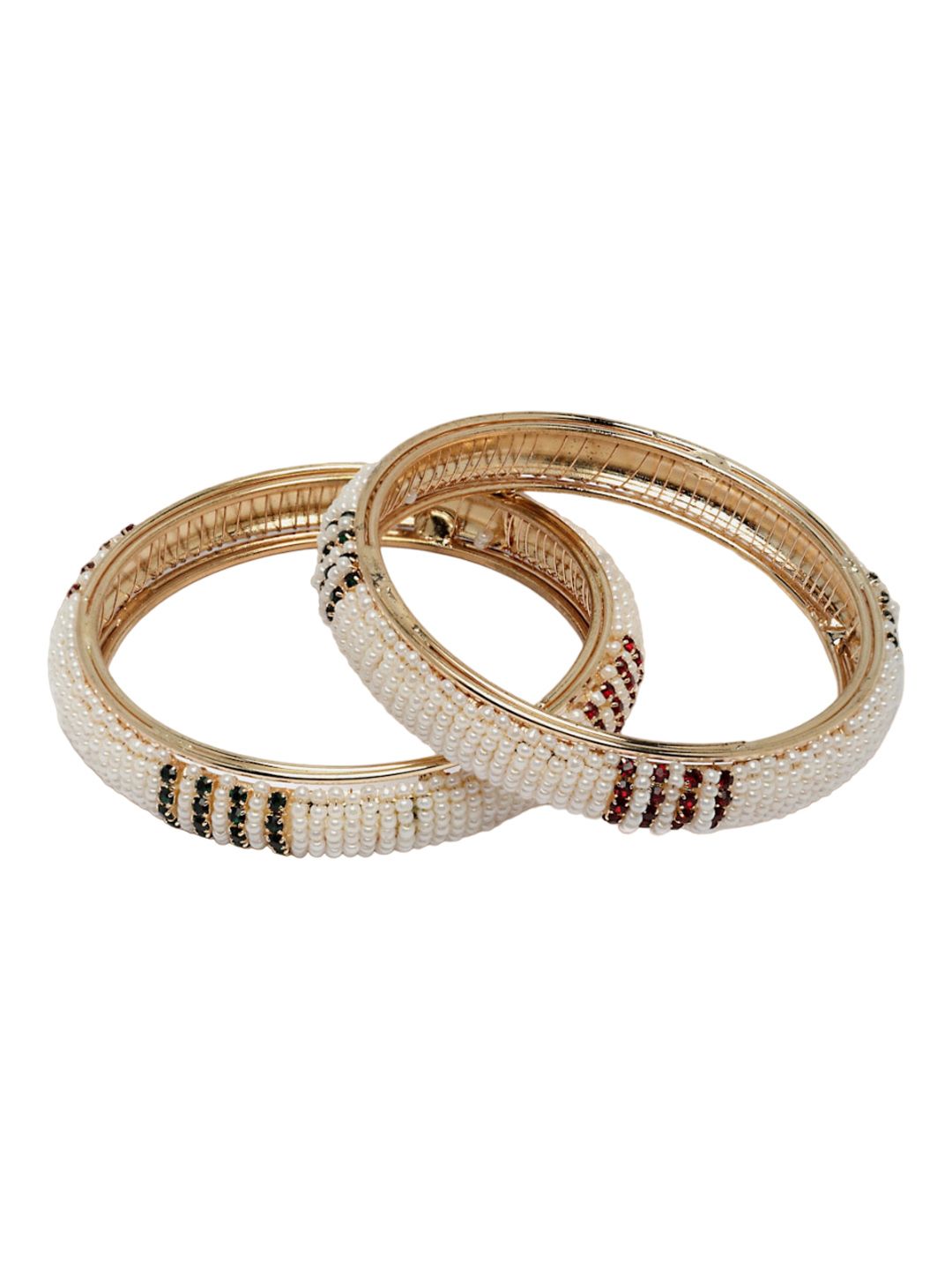 Set PANASH 2 Gelang Manik Mutiara Bersalut Emas