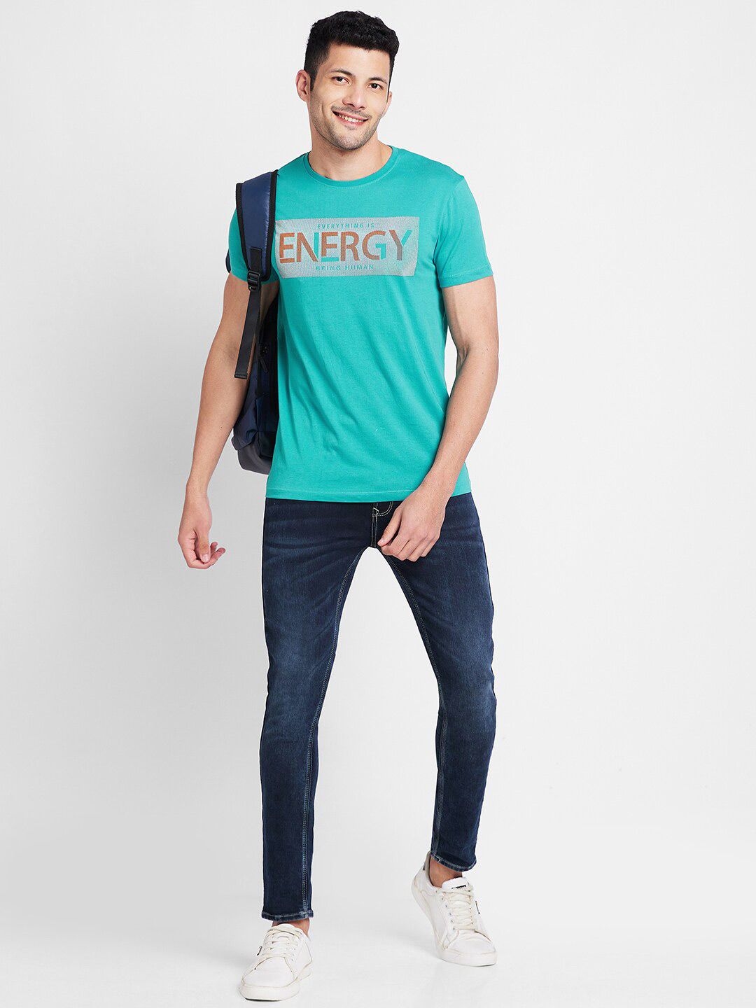 Being Human Typography Printed Casual T-shirt