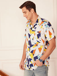 DENNISON  Smart Block Printed Casual Shirt