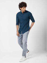 SPYKAR Classic Opaque Casual Linen Shirt