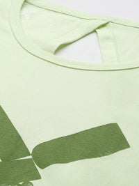 HRX by Hrithik Roshan Printed Cut Out Back Yoga T-shirt