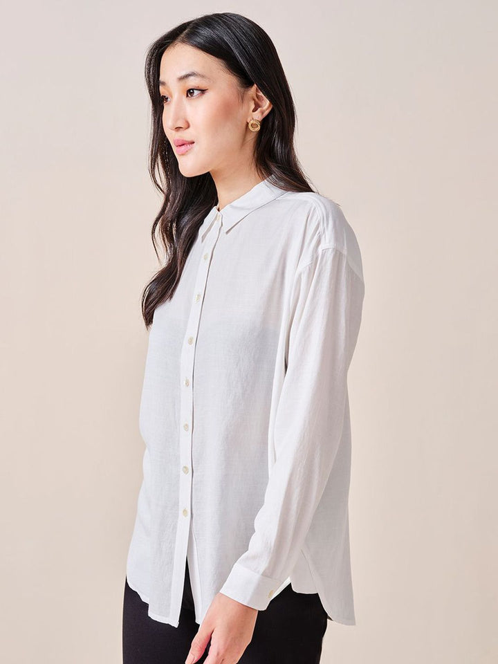 AND Solid Shirt Style Top