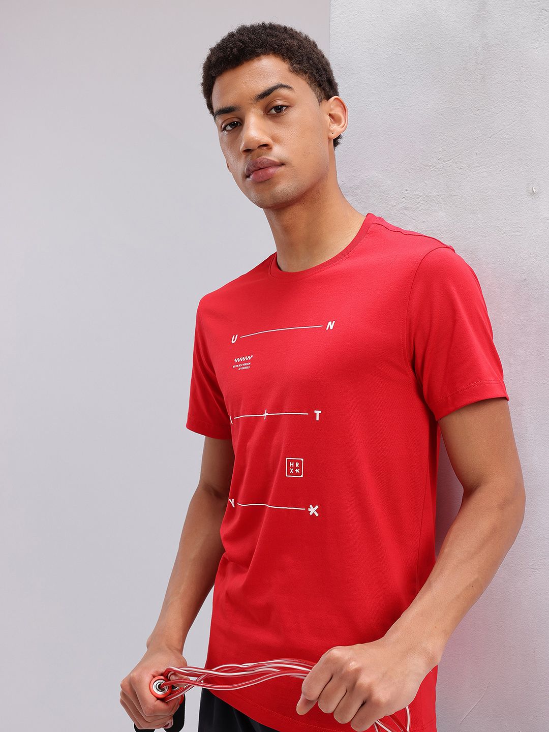 HRX by Hrithik Roshan Typography Printed Training T-shirt
