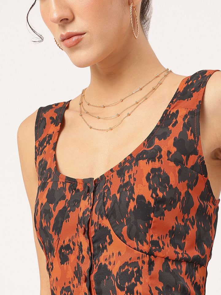 DressBerry Mystical Muse Printed Mini A-line Dress