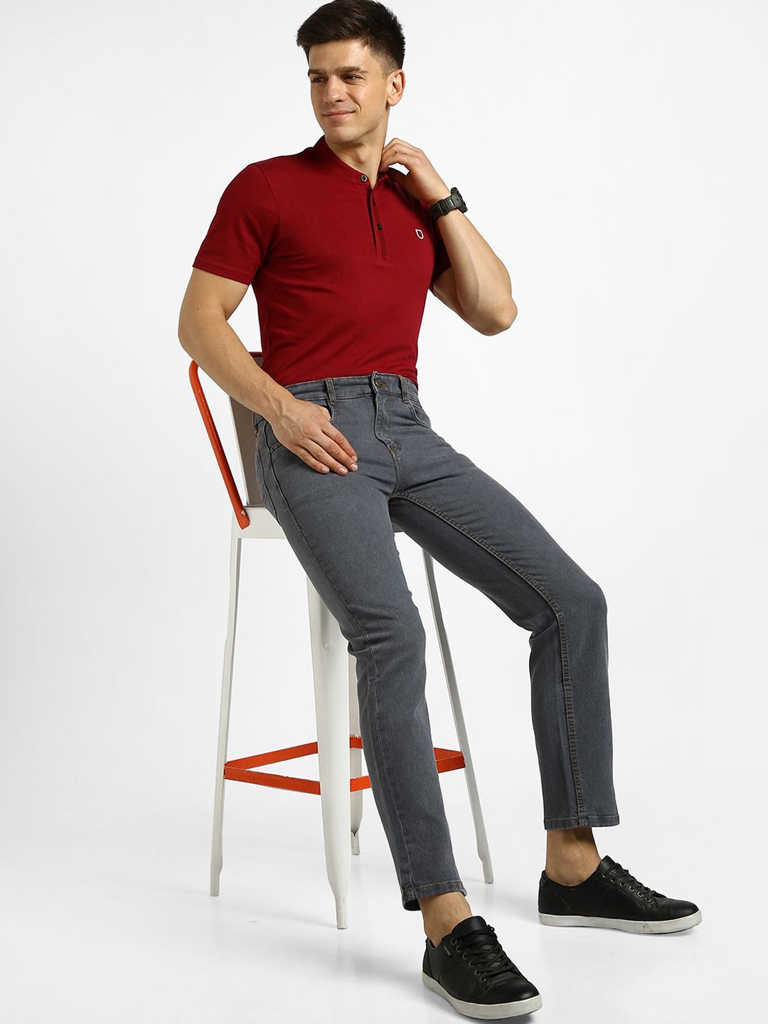 Urbano Fashion Men Mid-Rise Stretchable Jeans