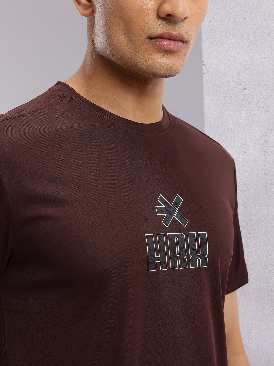 HRX by Hrithik Roshan Brand Logo Print Rapid-Dry Training T-shirt
