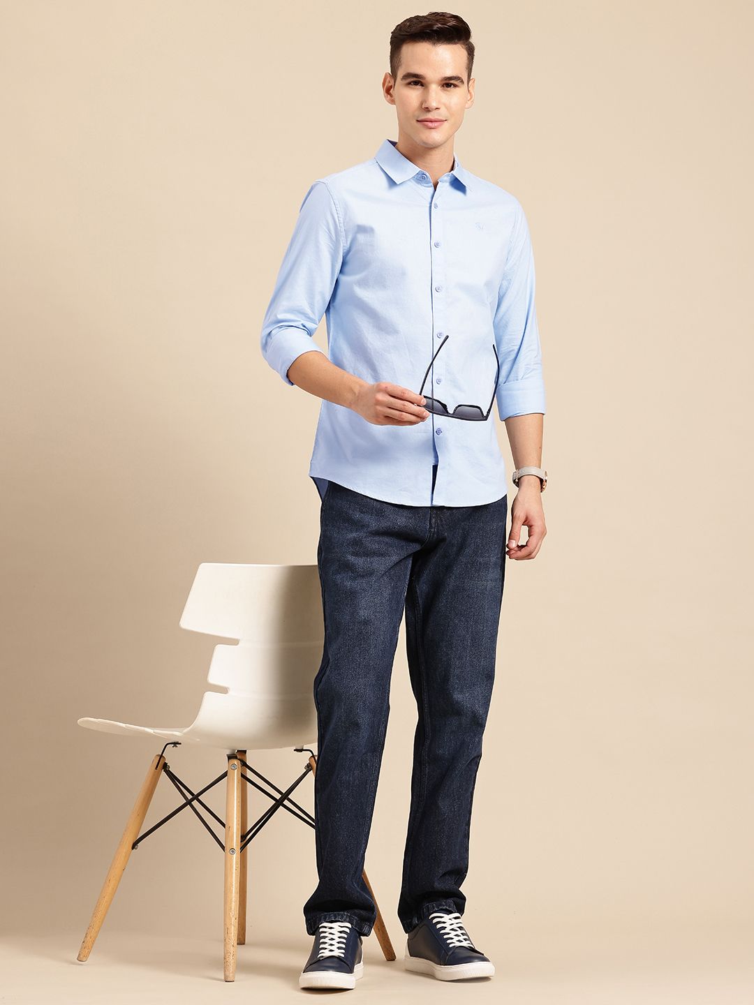 Being Human Pure Cotton Classic Slim Fit Casual Shirt
