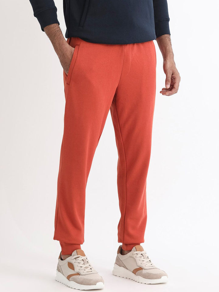 RARE RABBIT Men Ogano Regular Fit Mid-Rise Cotton Joggers