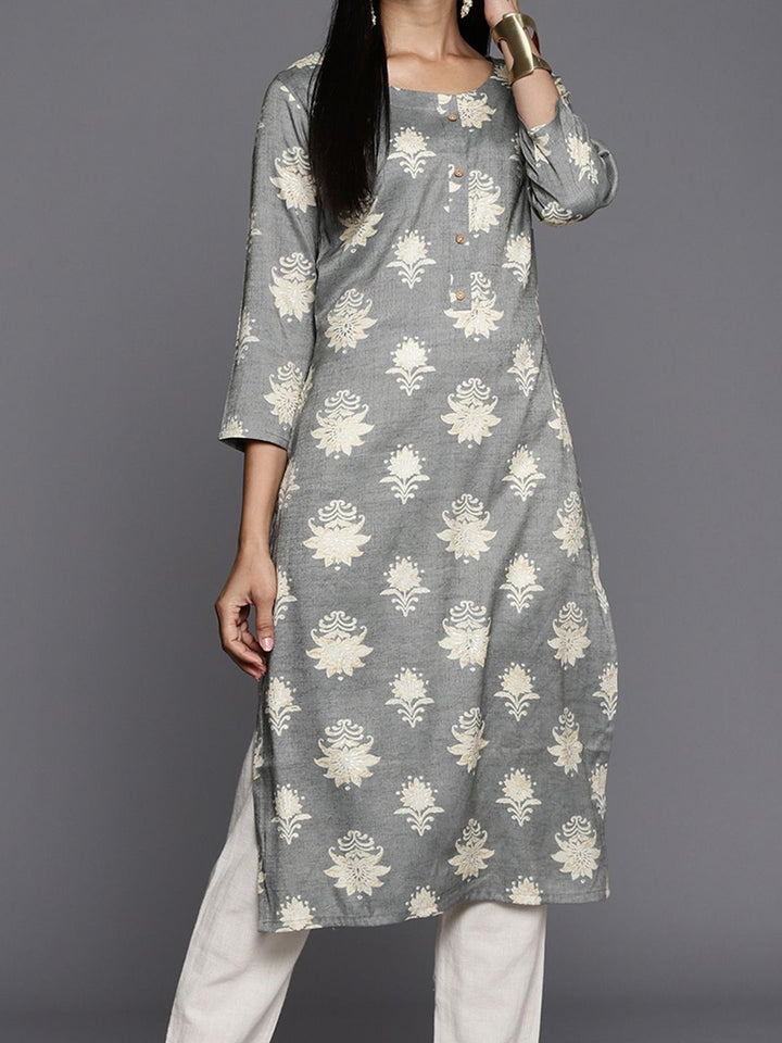 Varanga Women Ethnic Motifs Printed Block Print Kurta