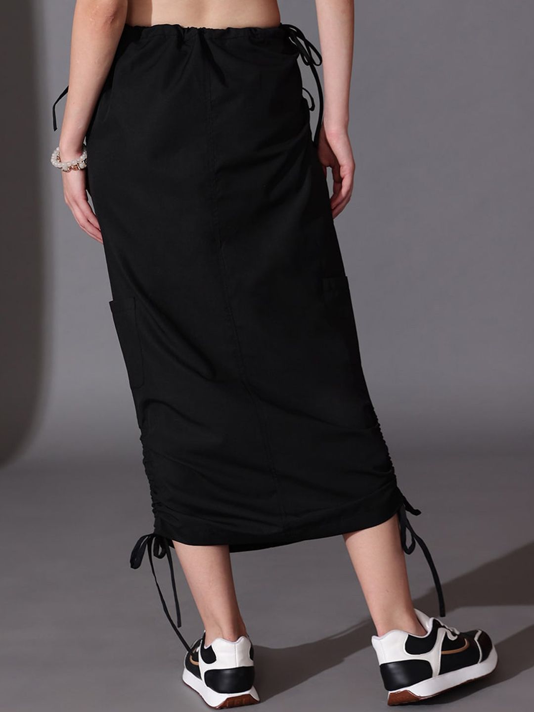 STREET 9 Pure Cotton Straight Midi Skirt