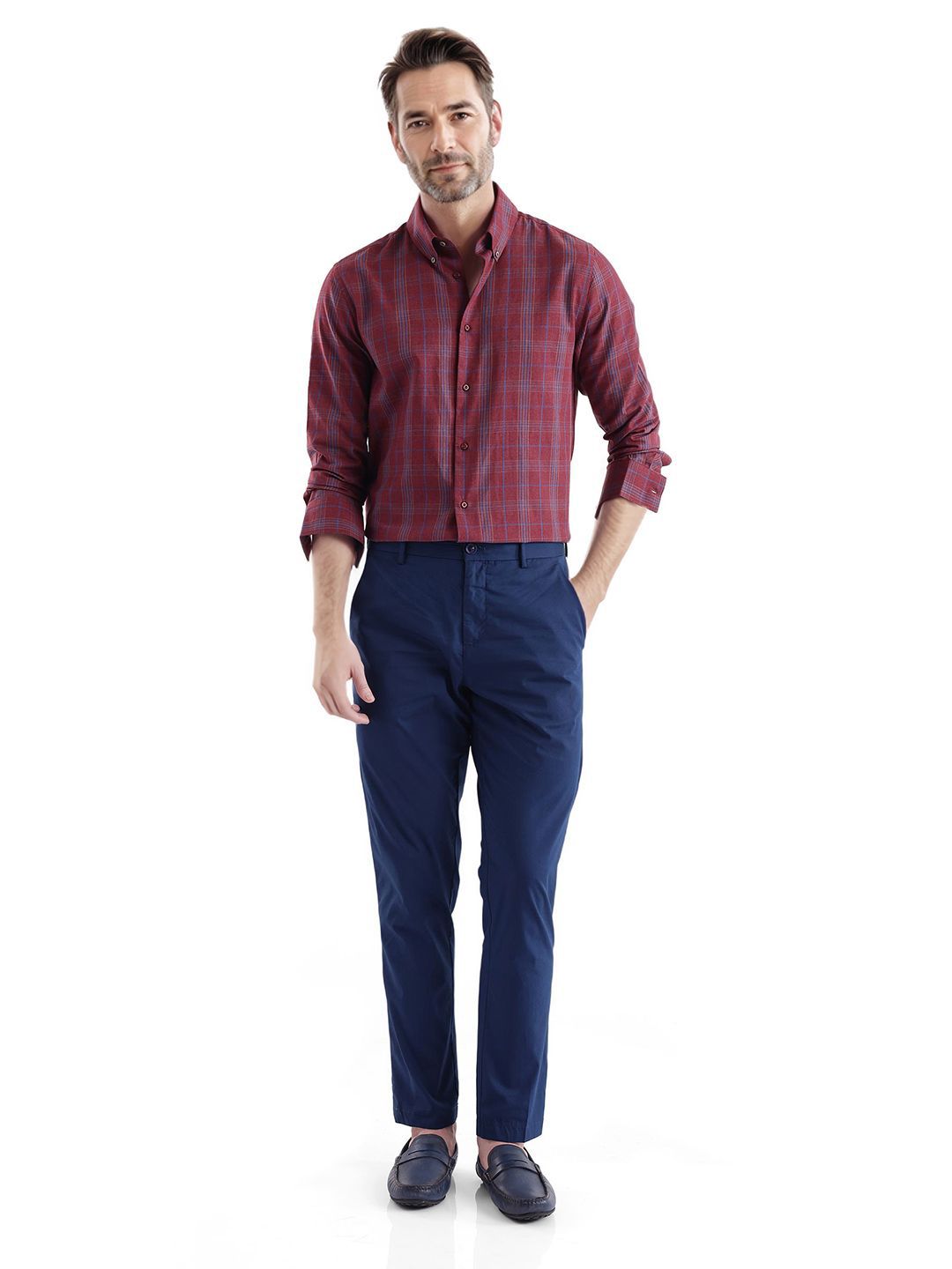 RARE RABBIT Men Comfort Opaque Checked Casual Shirt