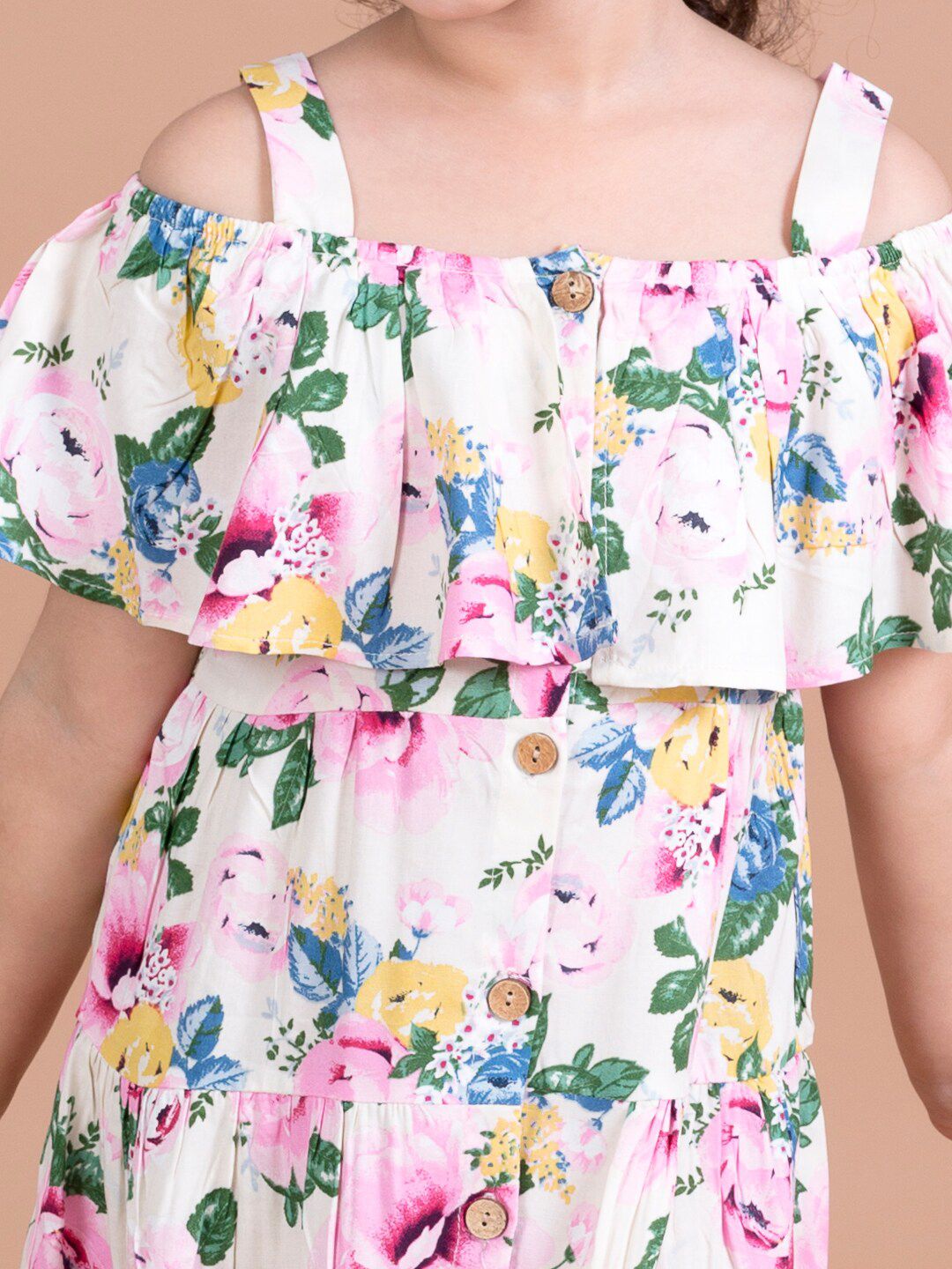 pspeaches Floral Printed  A-Line Dress