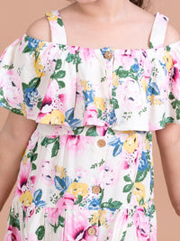 pspeaches Floral Printed  A-Line Dress