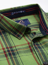 Being Human Pure Cotton Slim Fit Checked Casual Shirt